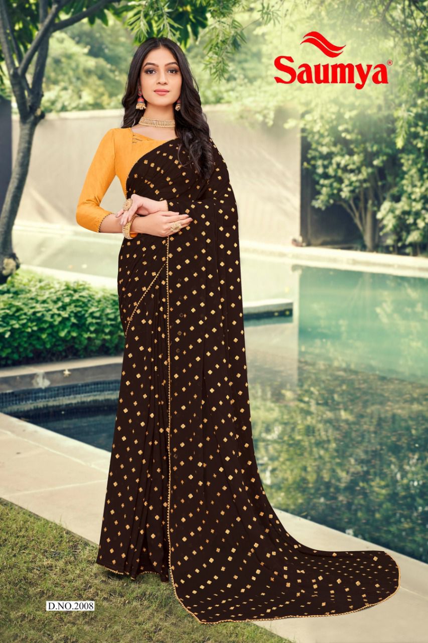 Ishita Saumya Fancy Festive Wear Wholesale Designer Sarees